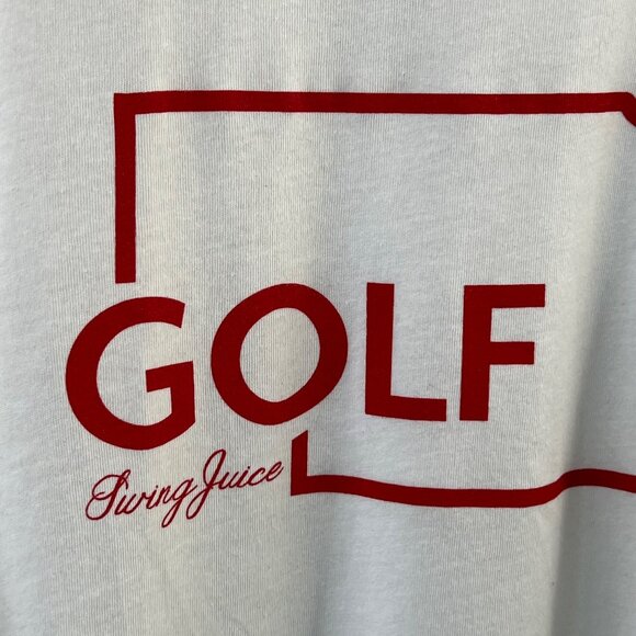Swing Juice Golf T-Shirt Large White Red Nebraska Graphic Cotton Casual Crewneck - Picture 3 of 7